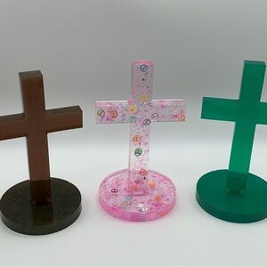 Colorful Cross Home Accent Set